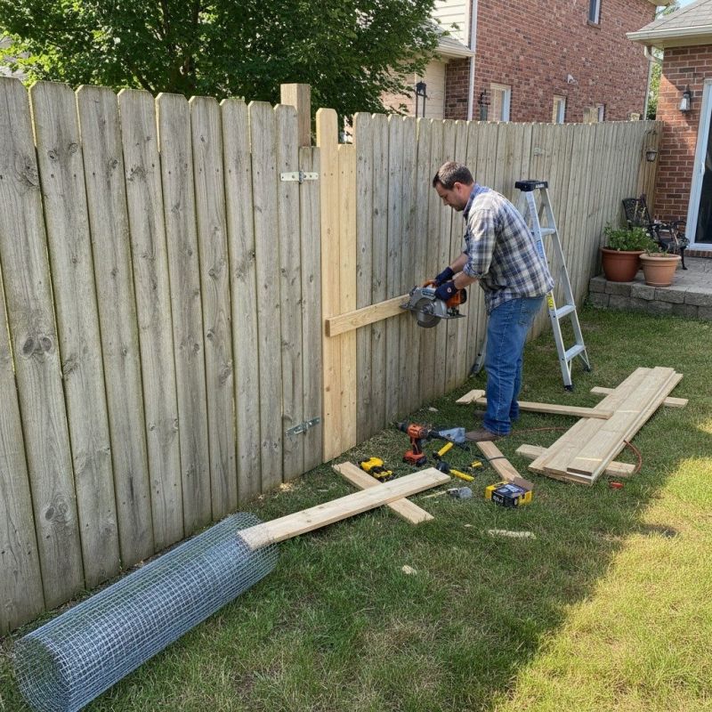 Brick Fence Repair